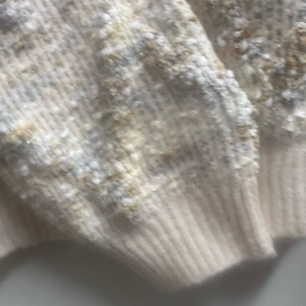 ❄️ NWT Hem & Thread Multicolor Textured Sweater - Picture 3 of 4